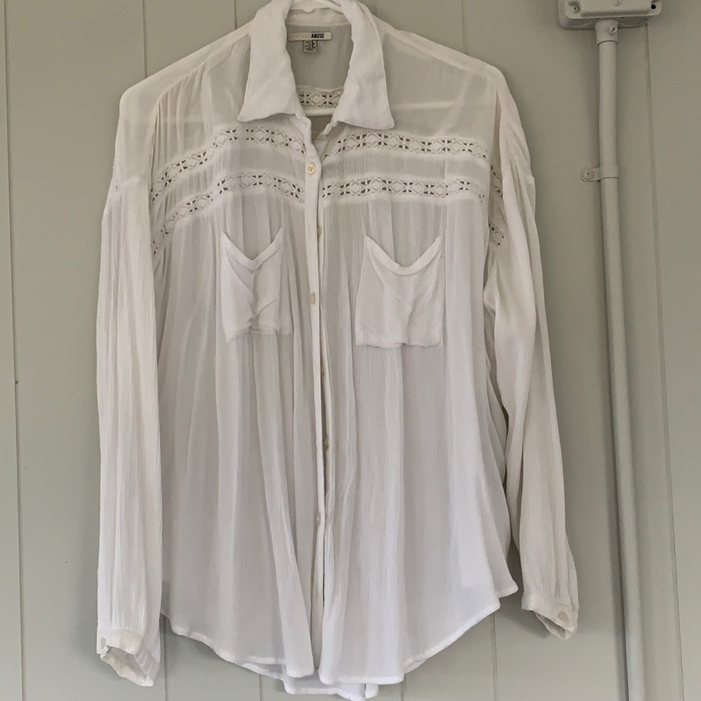 Amuse Society white button down.